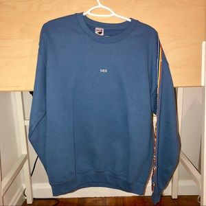 G&G Blue and Rainbow Crewneck Sweater